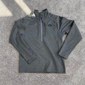 The North Face 3/4 gray zip up medium good condition